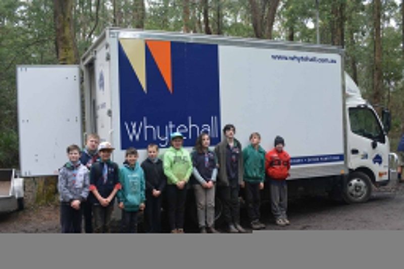 Scouts With Whytehall Truck